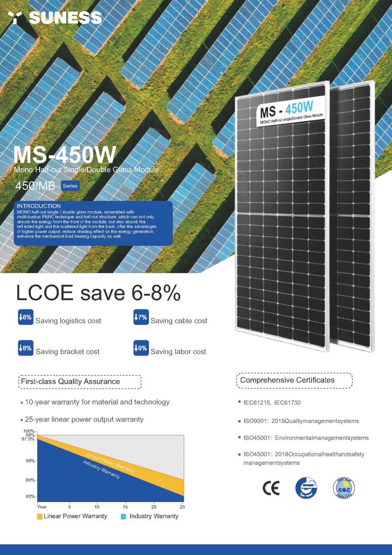 450w solar panel