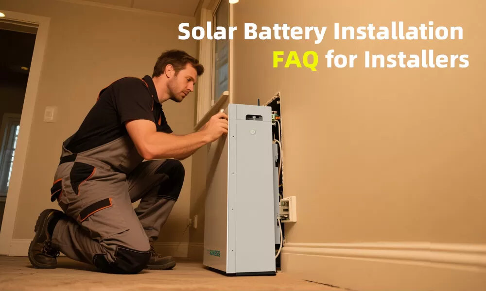 FAQ sa Pag-install ng Solar Battery para sa mga Installer
