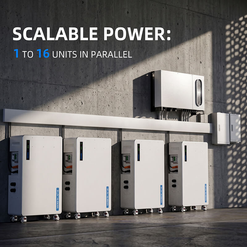 iPower-16.08E 51.2V 16.08KWH | IP65 LiFePO4 Baterya | 10 Taon na Warranty