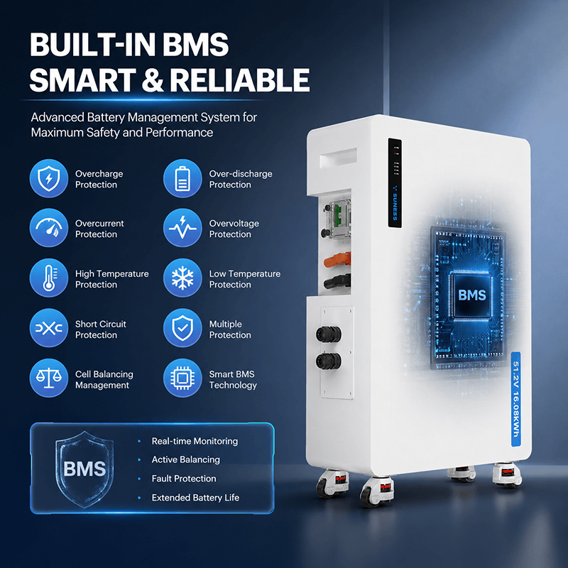 iPower-16.08E 51.2V 16.08KWH | IP65 LiFePO4 Baterya | 10 Taon na Warranty