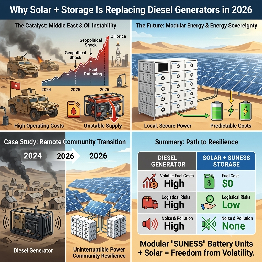 Bakit Pinapalitan ng Solar + Storage ang Mga Diesel Generator sa 2026