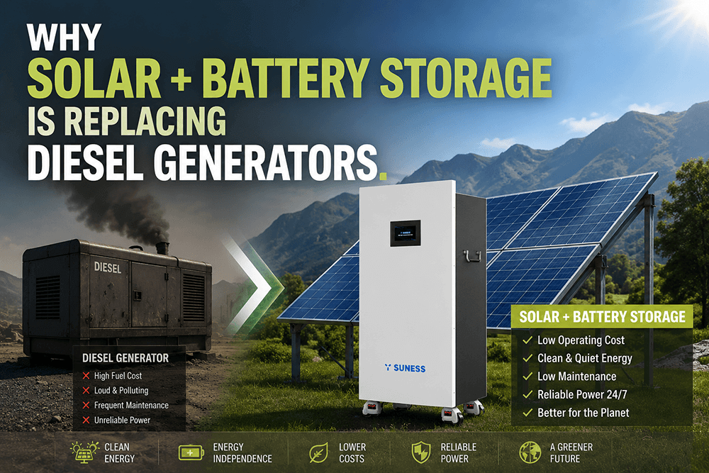 Bakit Pinapalitan ng Solar + Battery Storage ang Diesel Generators